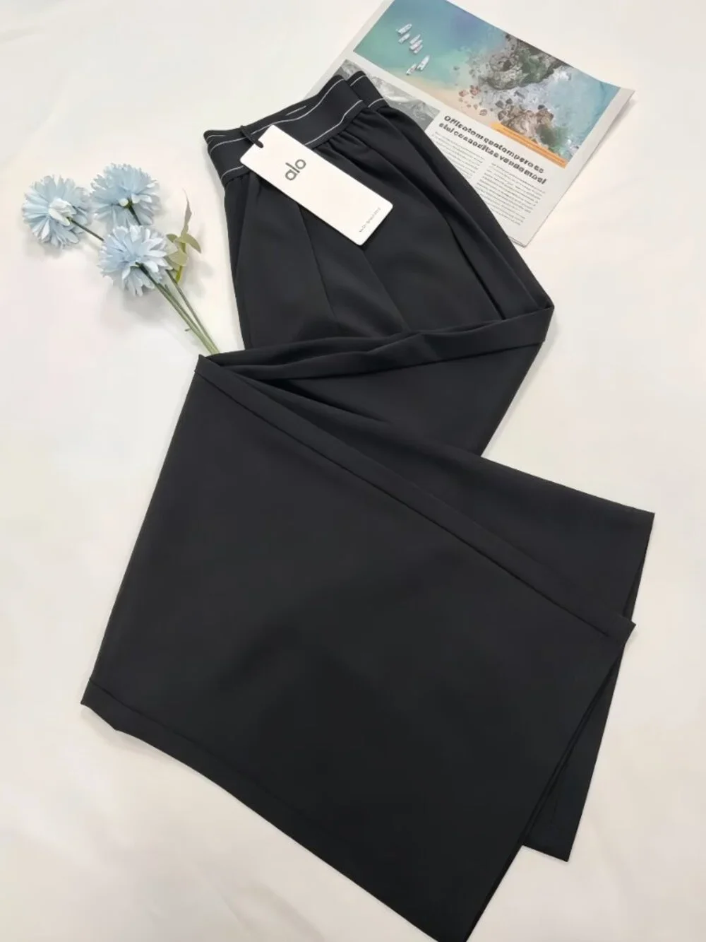 NWT Alo Yoga Suit Up Trouser Black Regular 30